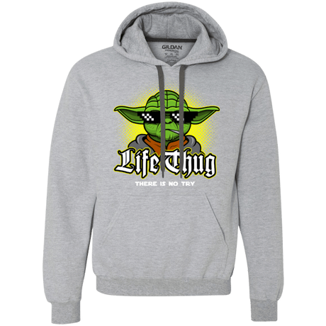 Sweatshirts Sport Grey / Small Life thug Premium Fleece Hoodie