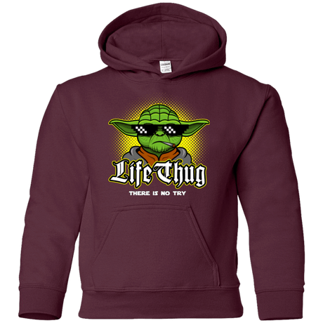 Sweatshirts Maroon / YS Life thug Youth Hoodie