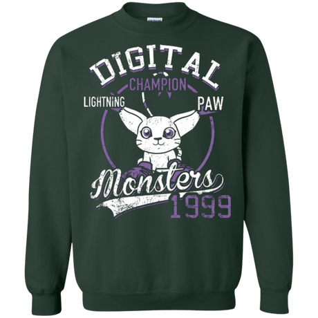 Sweatshirts Forest Green / Small Lightning Paw Crewneck Sweatshirt