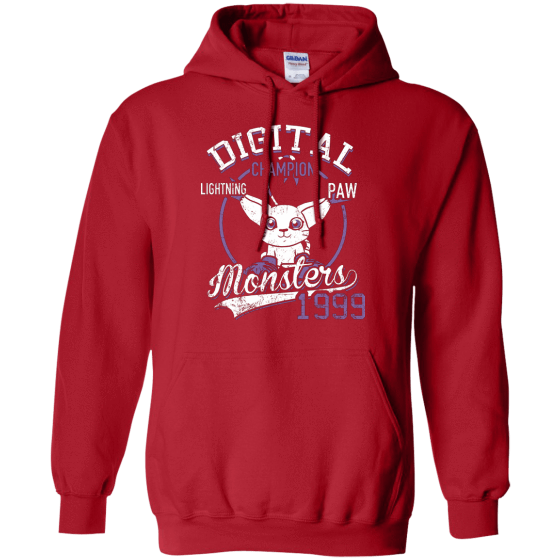 Sweatshirts Red / Small Lightning Paw Pullover Hoodie