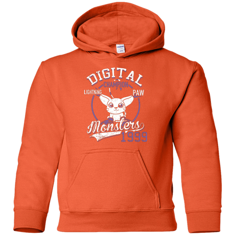 Sweatshirts Orange / YS Lightning Paw Youth Hoodie