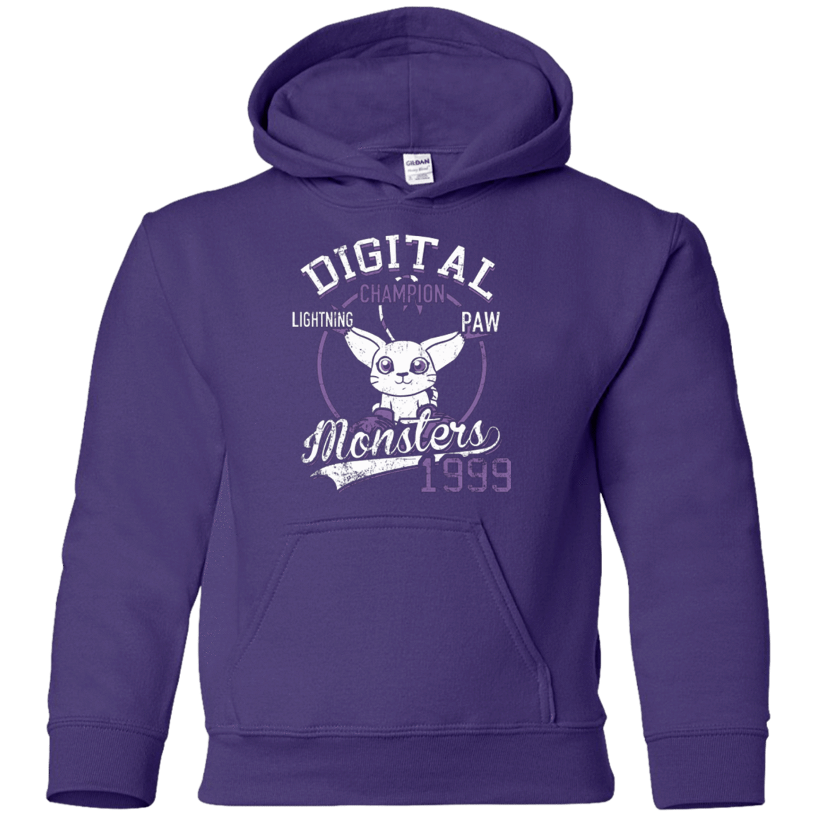 Sweatshirts Purple / YS Lightning Paw Youth Hoodie