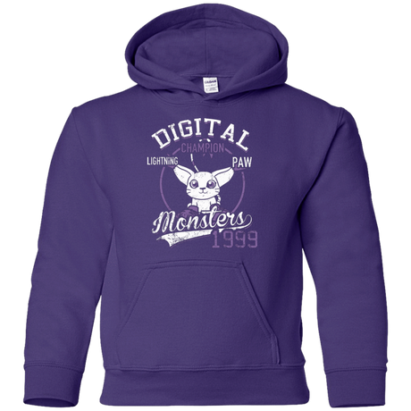 Sweatshirts Purple / YS Lightning Paw Youth Hoodie