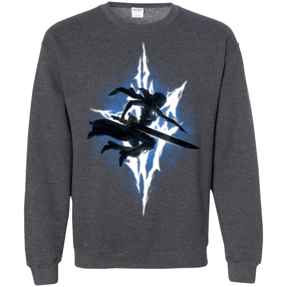 Sweatshirts Dark Heather / Small Lightning Returns Crewneck Sweatshirt