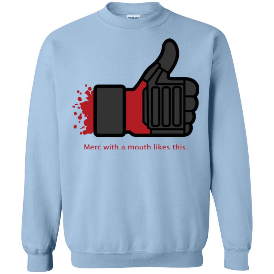 Sweatshirts Light Blue / Small Like Merc Crewneck Sweatshirt