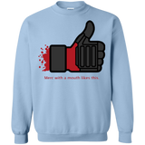 Sweatshirts Light Blue / Small Like Merc Crewneck Sweatshirt