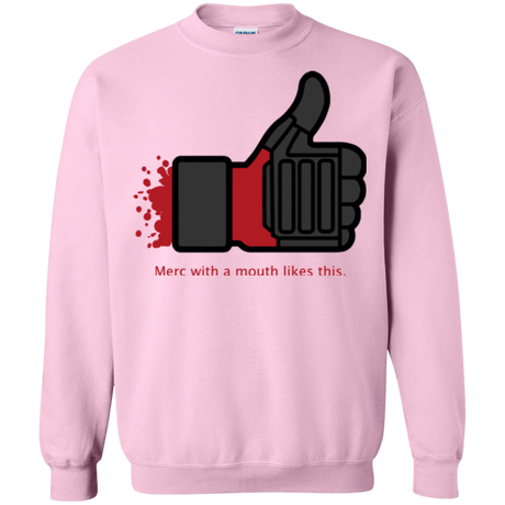 Sweatshirts Light Pink / Small Like Merc Crewneck Sweatshirt
