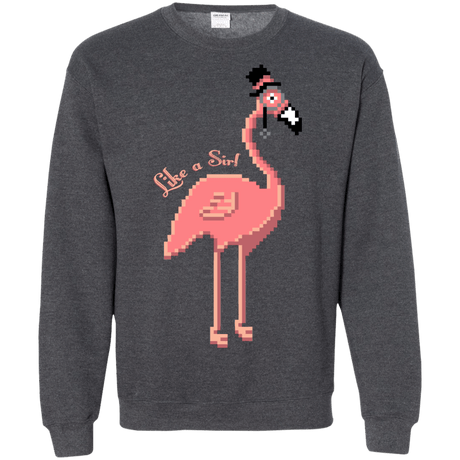 Sweatshirts Dark Heather / S LikeASir Flamingo Crewneck Sweatshirt