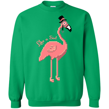 Sweatshirts Irish Green / S LikeASir Flamingo Crewneck Sweatshirt