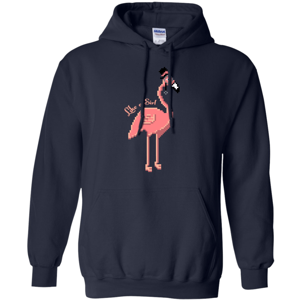 Sweatshirts Navy / S LikeASir Flamingo Pullover Hoodie