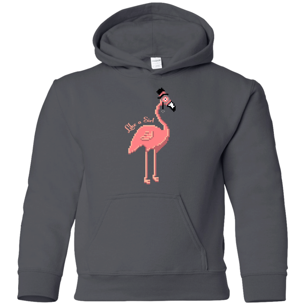 Sweatshirts Charcoal / YS LikeASir Flamingo Youth Hoodie