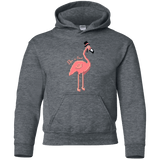 Sweatshirts Dark Heather / YS LikeASir Flamingo Youth Hoodie