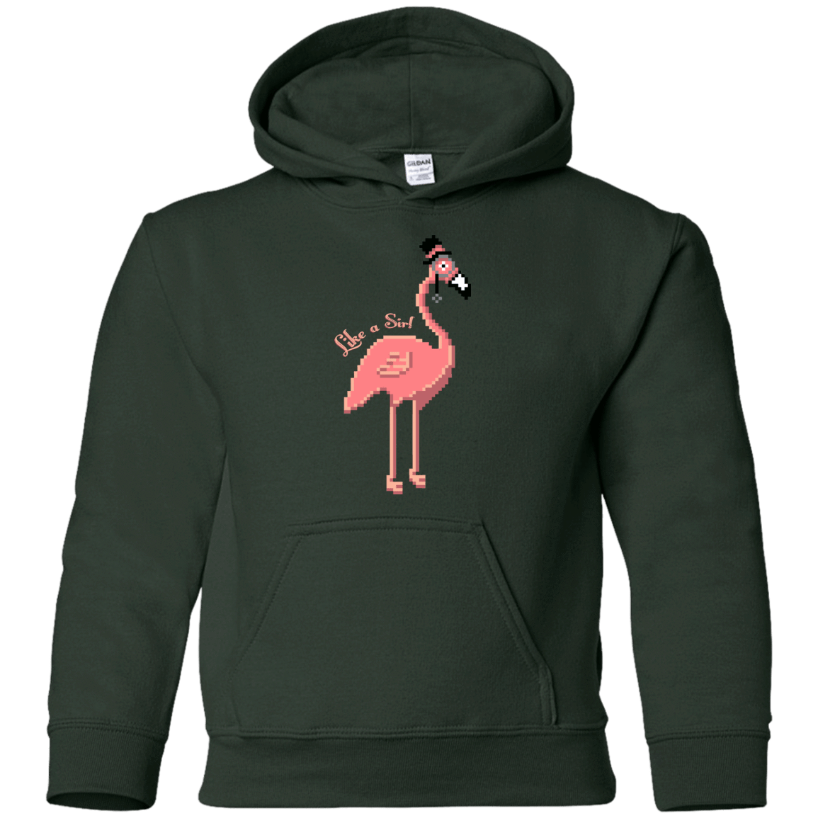 Sweatshirts Forest Green / YS LikeASir Flamingo Youth Hoodie