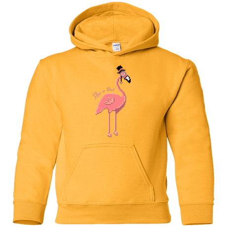 Sweatshirts Gold / YS LikeASir Flamingo Youth Hoodie
