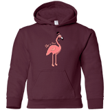 Sweatshirts Maroon / YS LikeASir Flamingo Youth Hoodie
