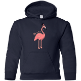 Sweatshirts Navy / YS LikeASir Flamingo Youth Hoodie