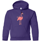 Sweatshirts Purple / YS LikeASir Flamingo Youth Hoodie