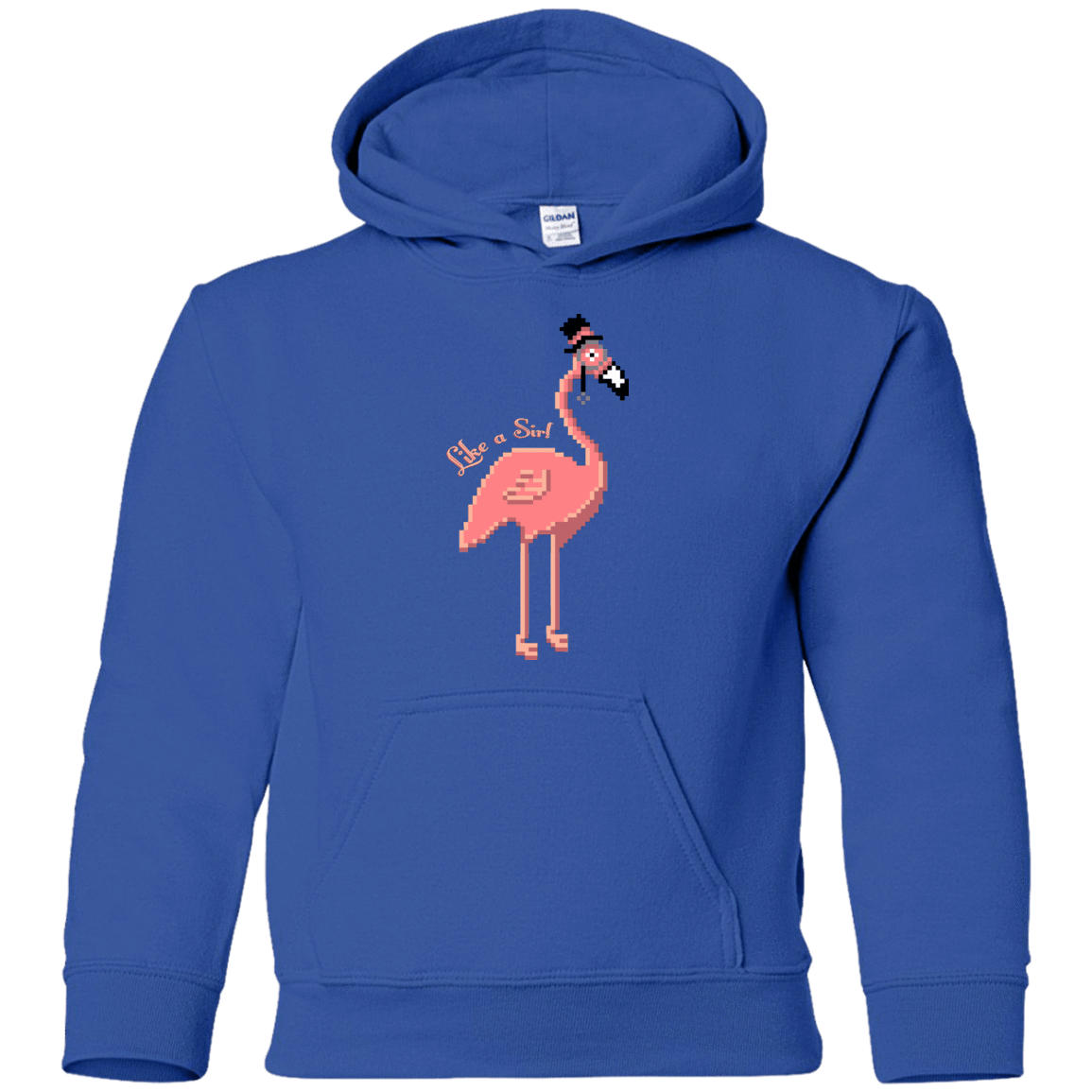 Sweatshirts Royal / YS LikeASir Flamingo Youth Hoodie