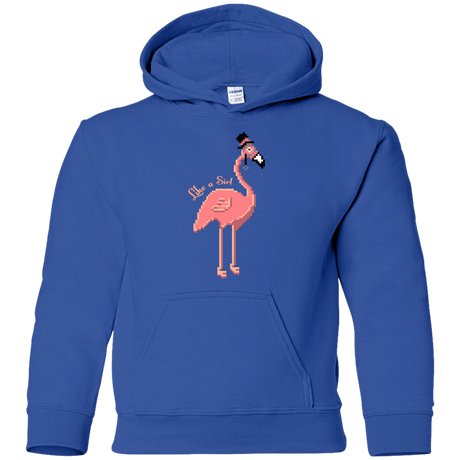 Sweatshirts Royal / YS LikeASir Flamingo Youth Hoodie