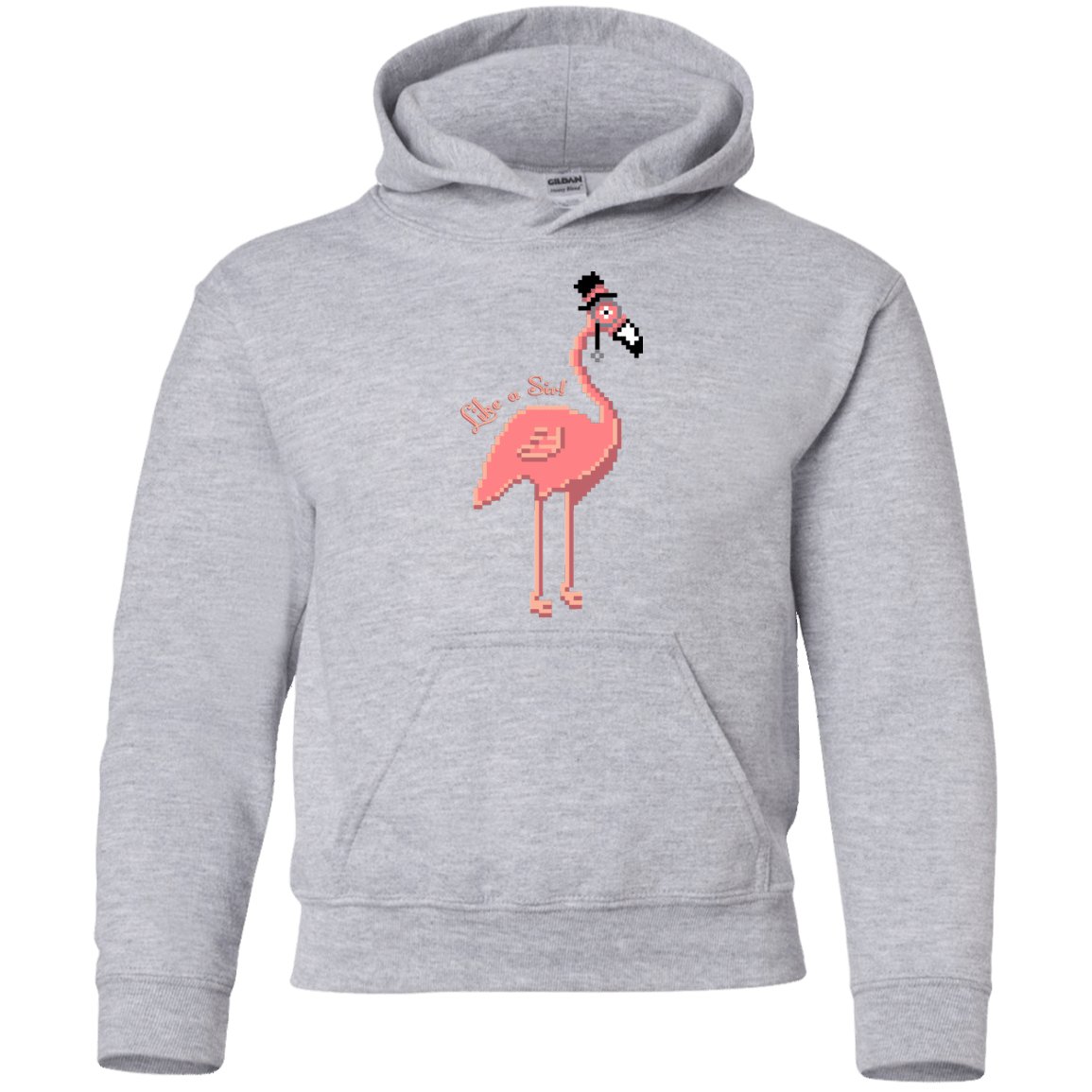 Sweatshirts Sport Grey / YS LikeASir Flamingo Youth Hoodie