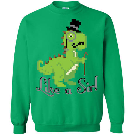 Sweatshirts Irish Green / S LikeASir T-Rex Crewneck Sweatshirt