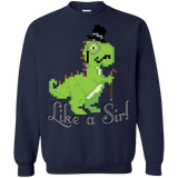 Sweatshirts Navy / S LikeASir T-Rex Crewneck Sweatshirt