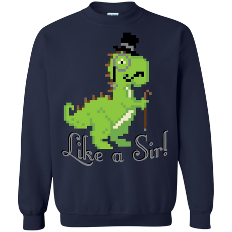 Sweatshirts Navy / S LikeASir T-Rex Crewneck Sweatshirt