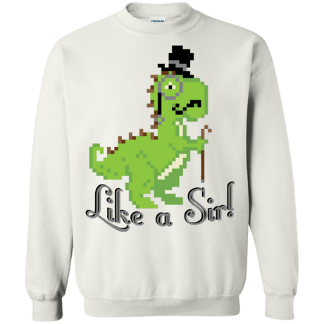 Sweatshirts White / S LikeASir T-Rex Crewneck Sweatshirt