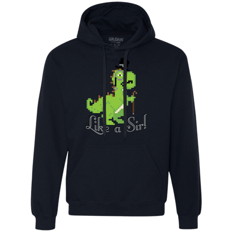 Sweatshirts Navy / S LikeASir T-Rex Premium Fleece Hoodie