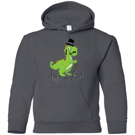 Sweatshirts Charcoal / YS LikeASir T-Rex Youth Hoodie