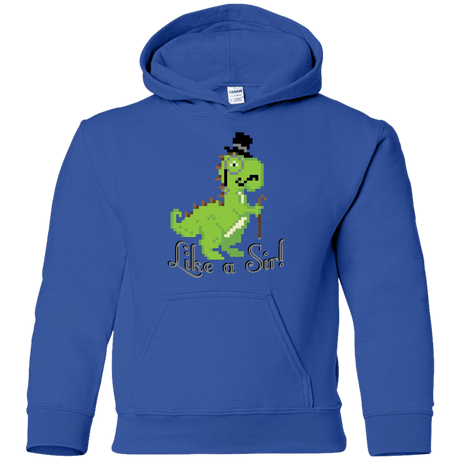 Sweatshirts Royal / YS LikeASir T-Rex Youth Hoodie