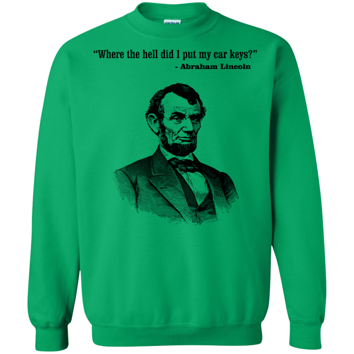 Sweatshirts Irish Green / Small Lincoln car keys Crewneck Sweatshirt