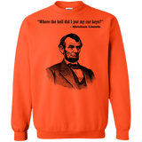 Sweatshirts Orange / Small Lincoln car keys Crewneck Sweatshirt