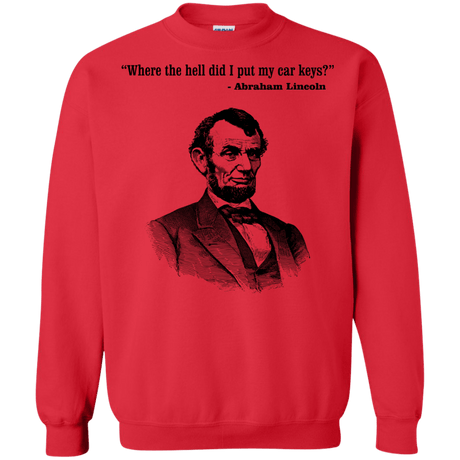 Sweatshirts Red / Small Lincoln car keys Crewneck Sweatshirt
