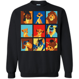 Sweatshirts Black / Small Lion Pop Crewneck Sweatshirt