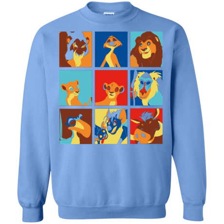 Sweatshirts Carolina Blue / Small Lion Pop Crewneck Sweatshirt