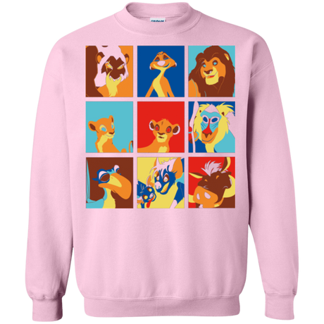 Sweatshirts Light Pink / Small Lion Pop Crewneck Sweatshirt