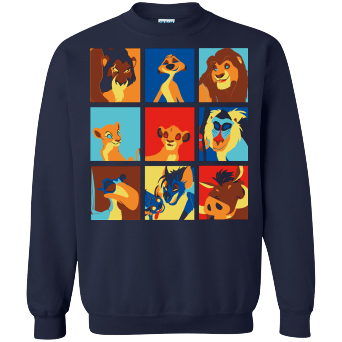 Sweatshirts Navy / Small Lion Pop Crewneck Sweatshirt