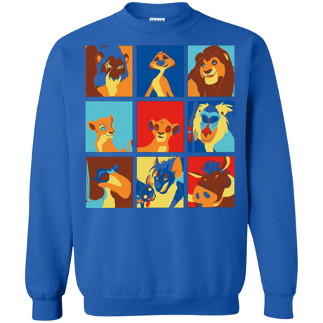 Sweatshirts Royal / Small Lion Pop Crewneck Sweatshirt