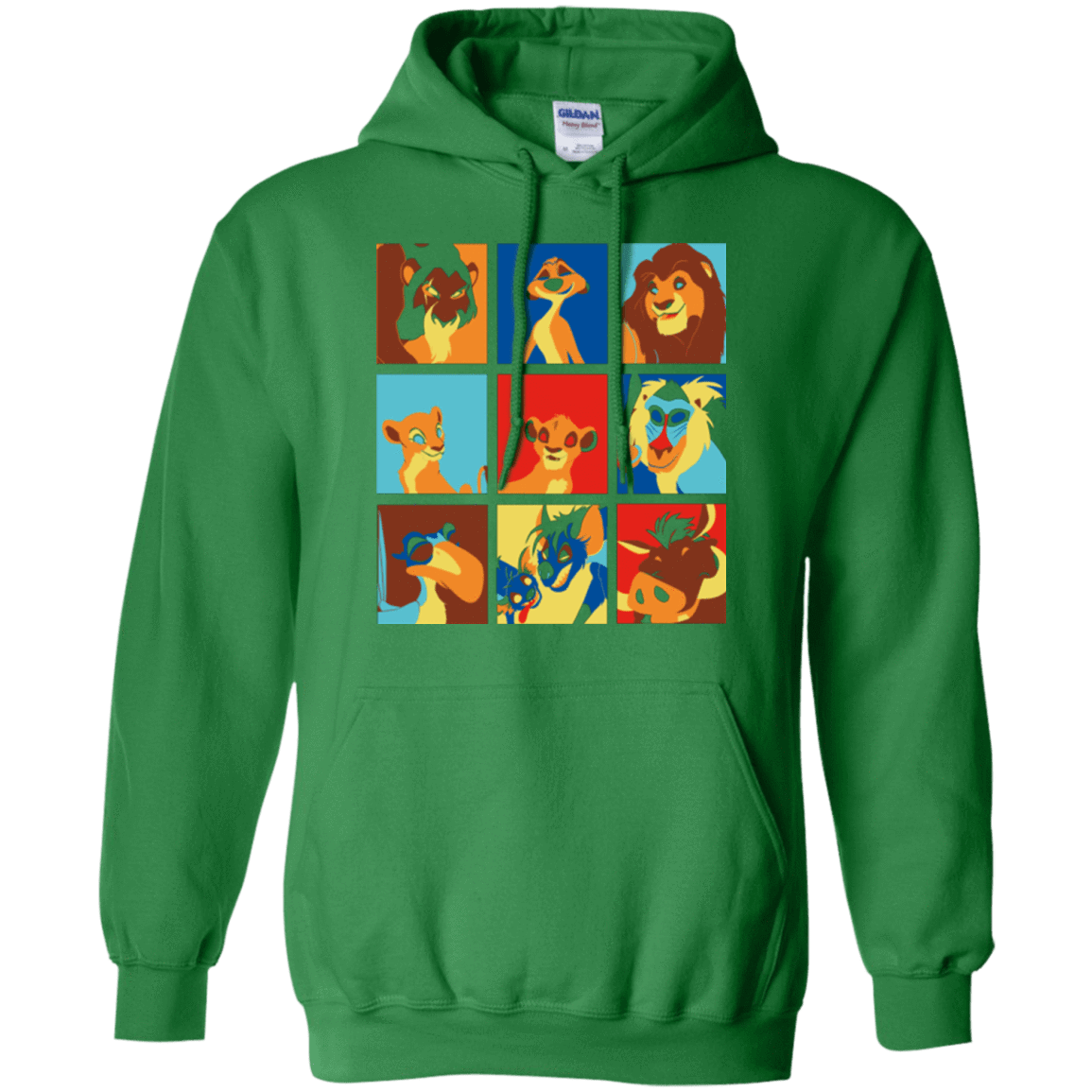 Sweatshirts Irish Green / Small Lion Pop Pullover Hoodie
