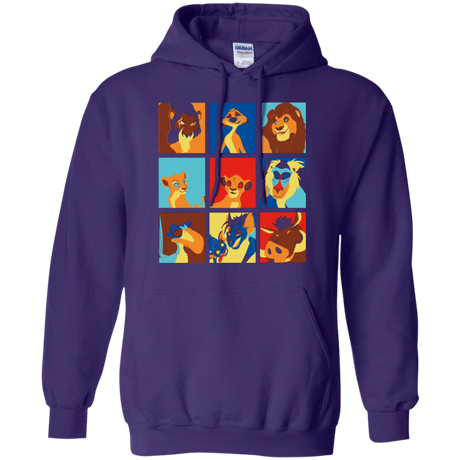 Sweatshirts Purple / Small Lion Pop Pullover Hoodie