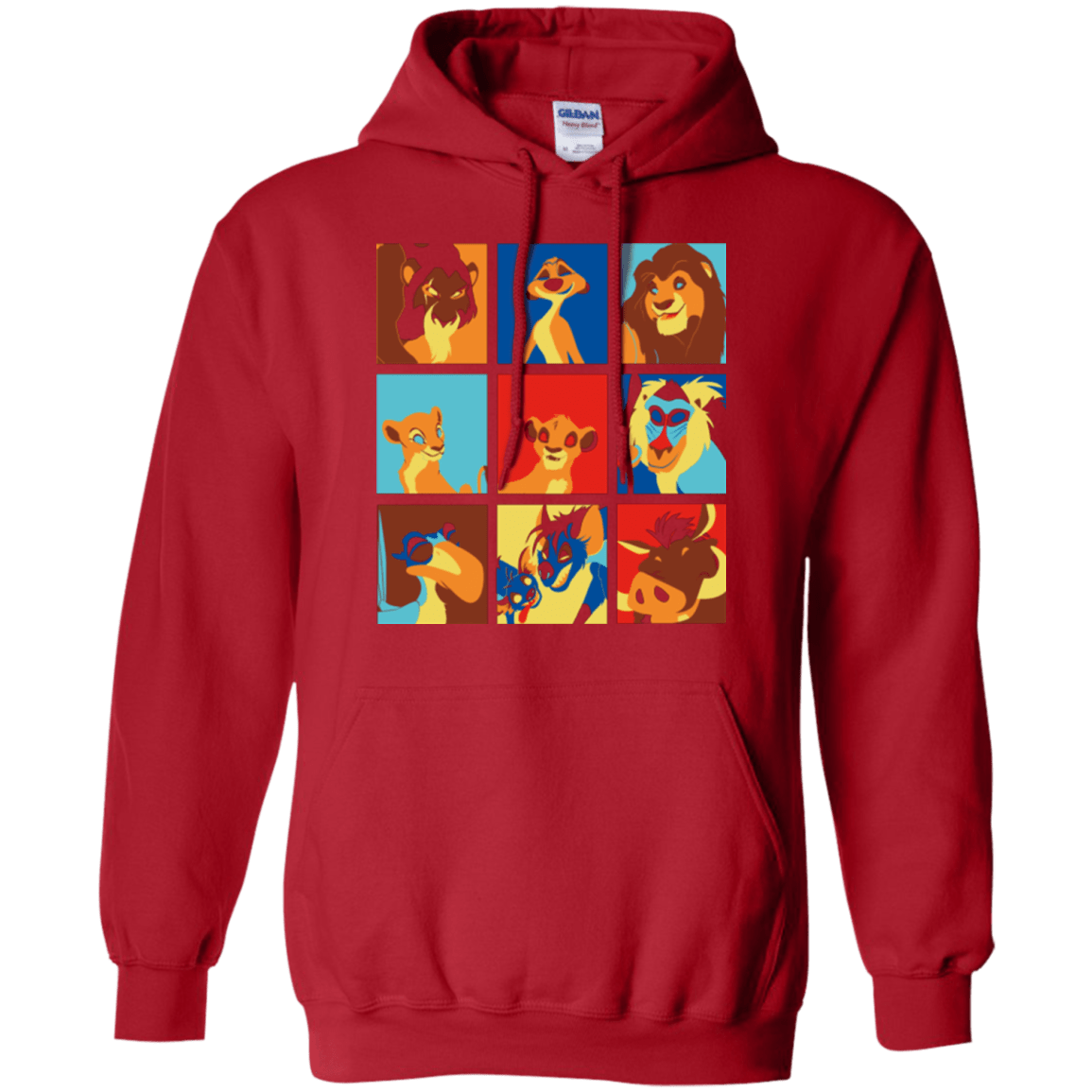Sweatshirts Red / Small Lion Pop Pullover Hoodie