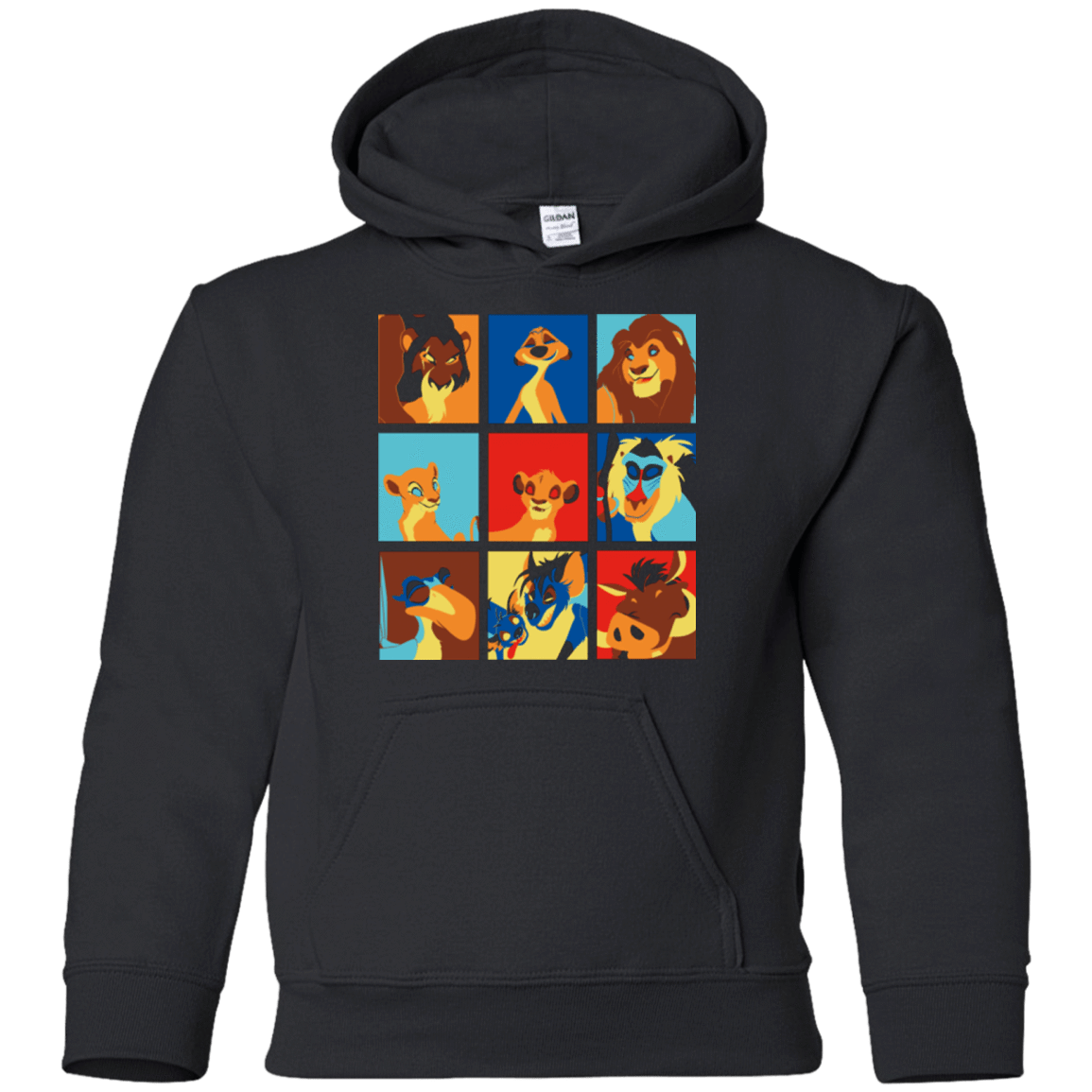 Sweatshirts Black / YS Lion Pop Youth Hoodie