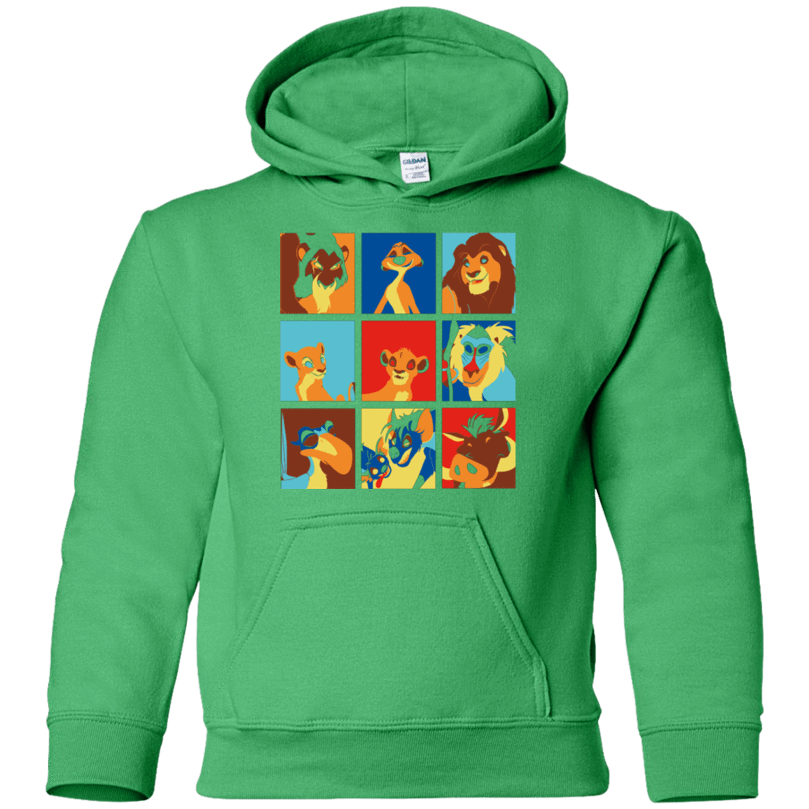 Sweatshirts Irish Green / YS Lion Pop Youth Hoodie