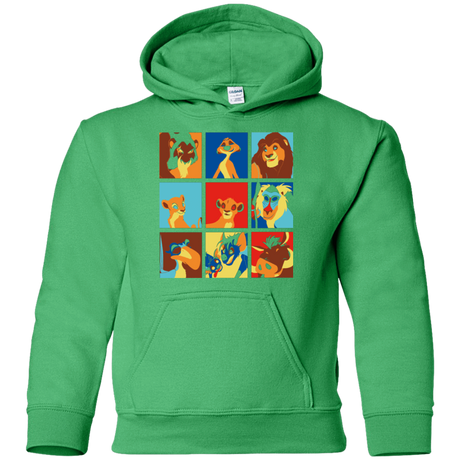 Sweatshirts Irish Green / YS Lion Pop Youth Hoodie