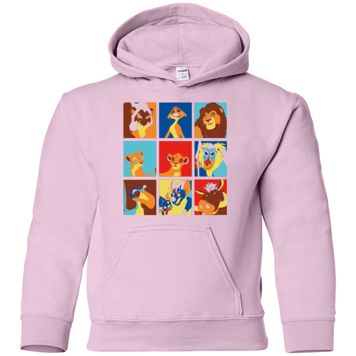 Sweatshirts Light Pink / YS Lion Pop Youth Hoodie