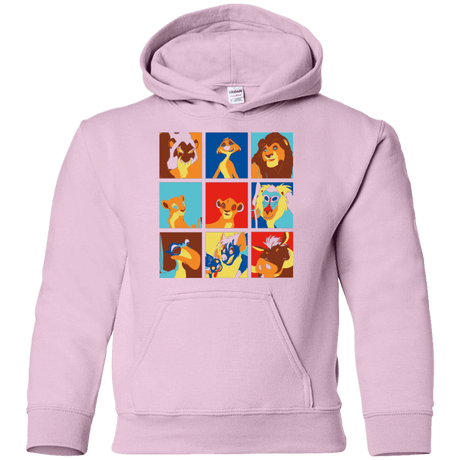 Sweatshirts Light Pink / YS Lion Pop Youth Hoodie