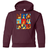 Sweatshirts Maroon / YS Lion Pop Youth Hoodie