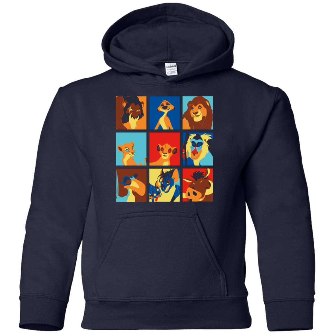 Sweatshirts Navy / YS Lion Pop Youth Hoodie