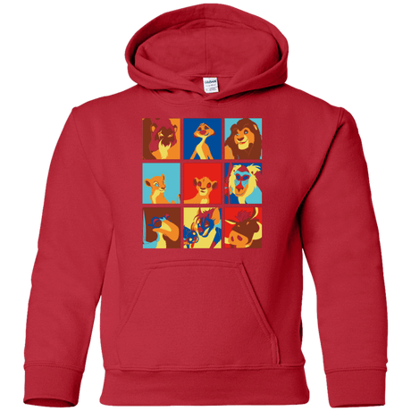 Sweatshirts Red / YS Lion Pop Youth Hoodie